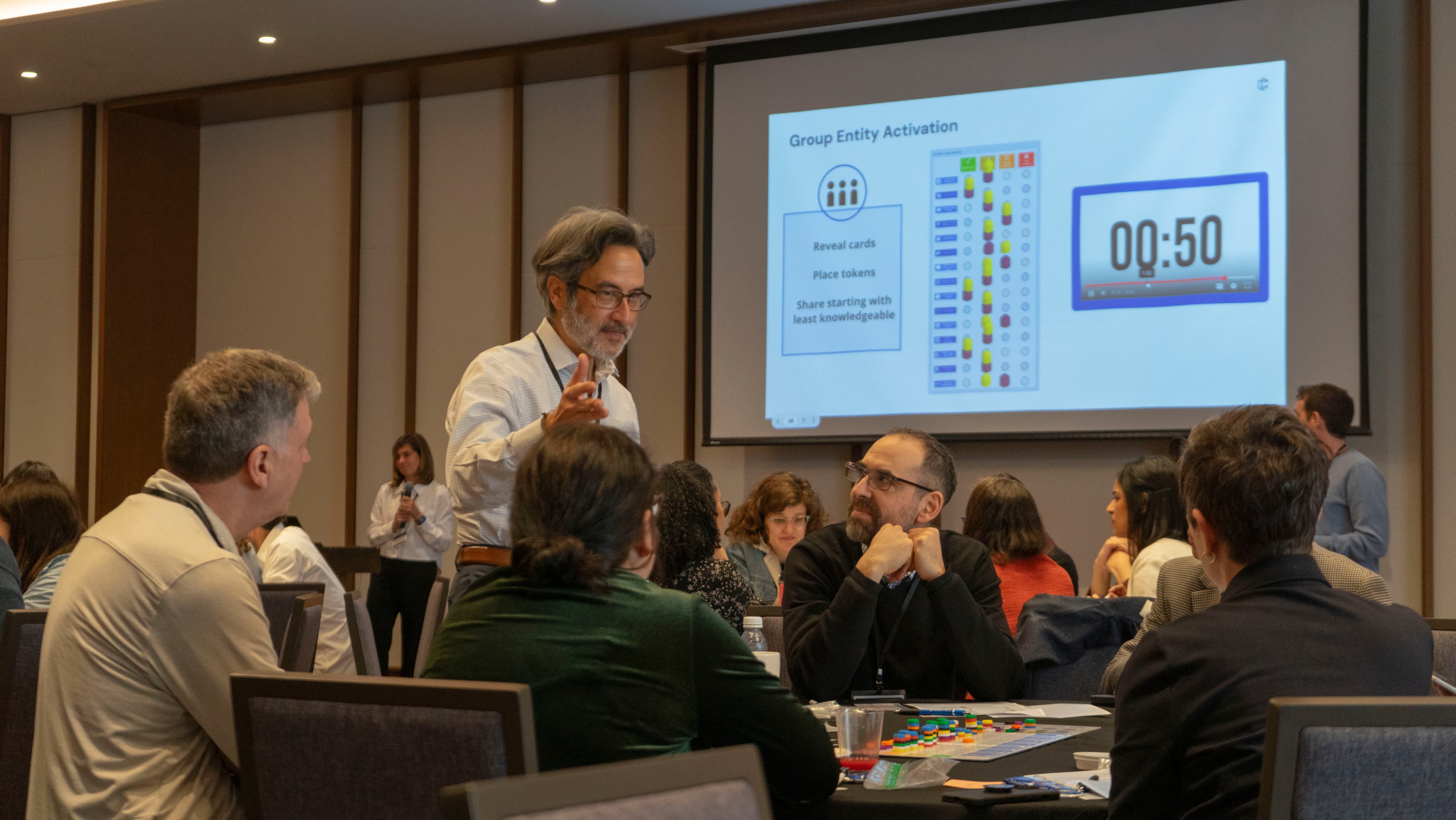 Foundation leaders in a strategic planning session