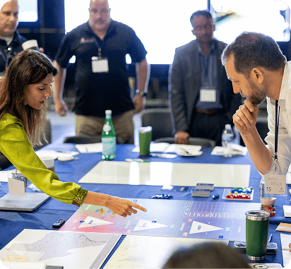Collaboration and data analysis in a predictive intelligence workshop